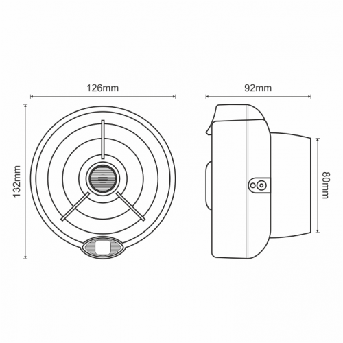 CWS 100-AV - Konvansiyonel Siren & Flaşör